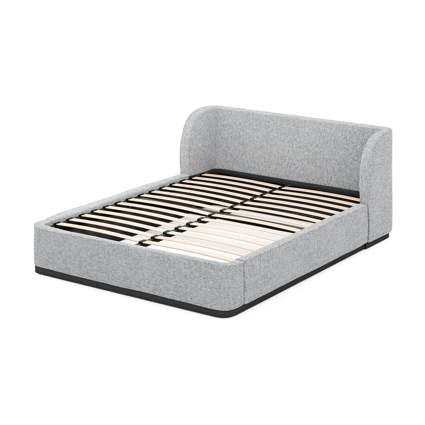 Bedrock Bed Frame - Pepper Boucle (King)