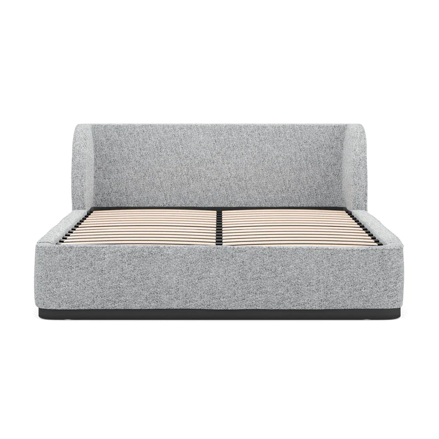 Bedrock Bed Frame - Pepper Boucle (King)