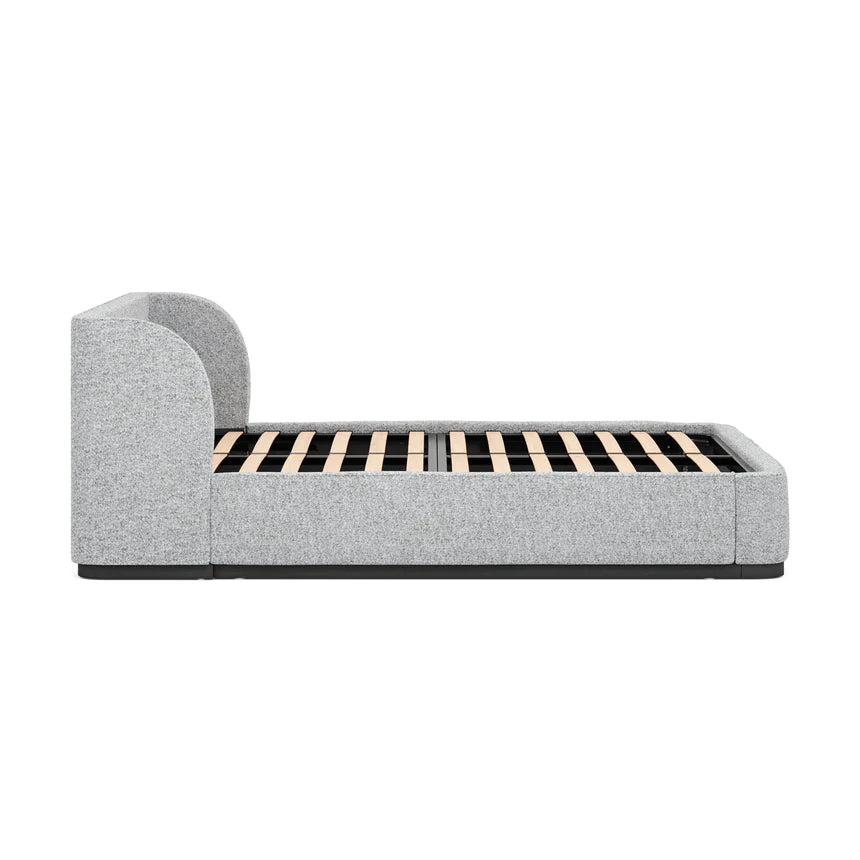 Bedrock Bed Frame - Pepper Boucle (King)