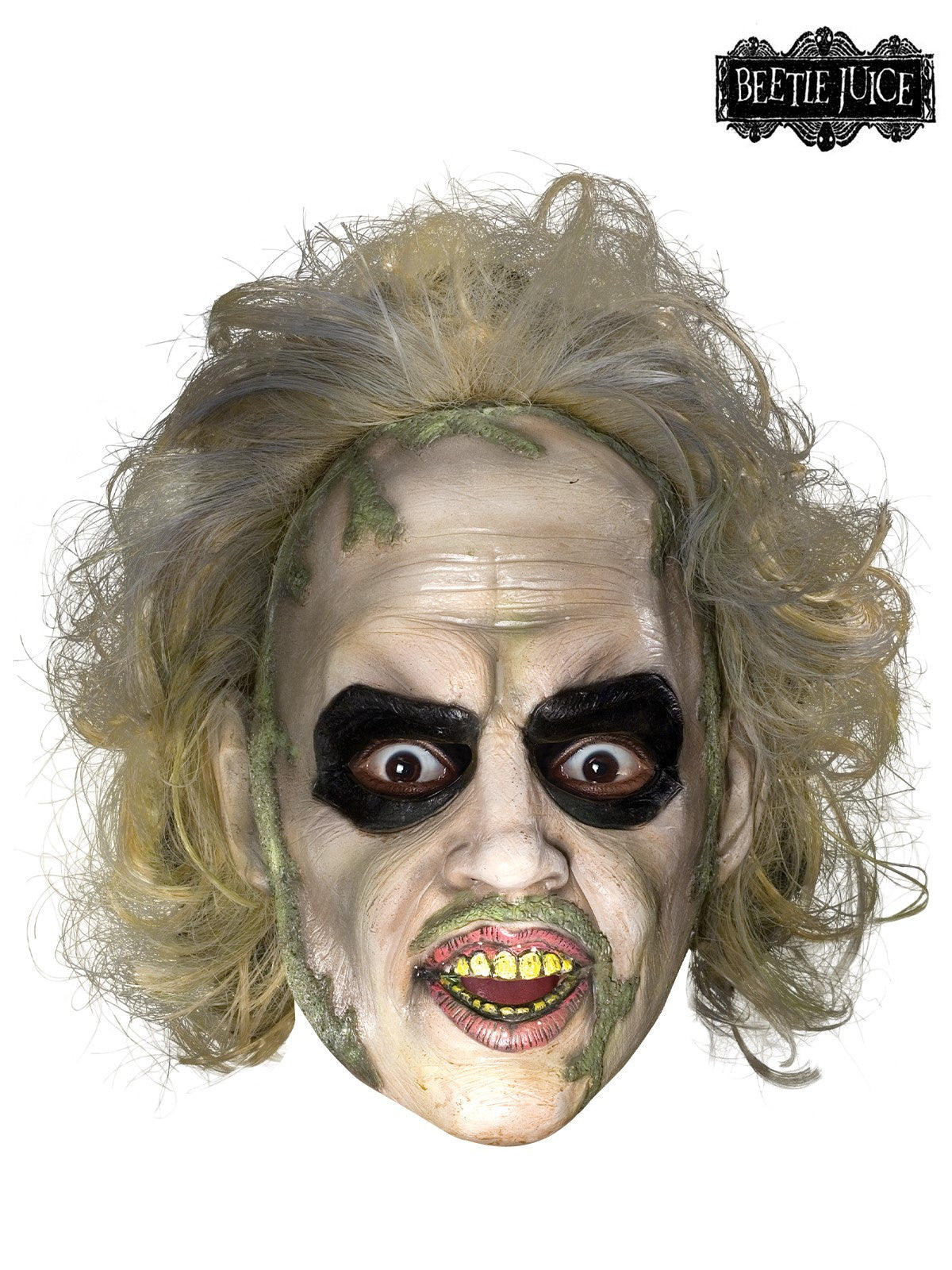 Beetlejuice Movie 3/4 Vinyl Adult Mask With Hair Costume Accessory