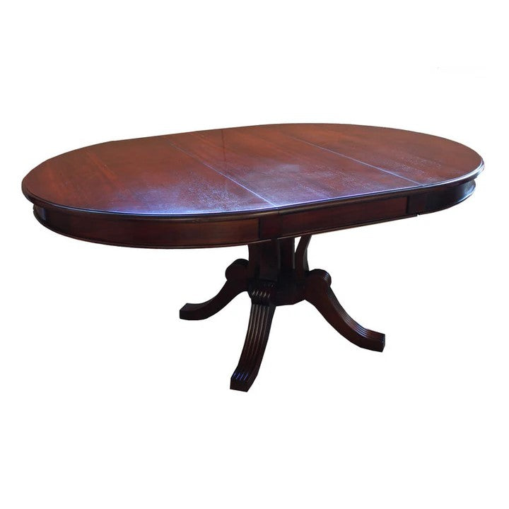 Bespoke Antique Extending Dining Table - Rose Mahogany