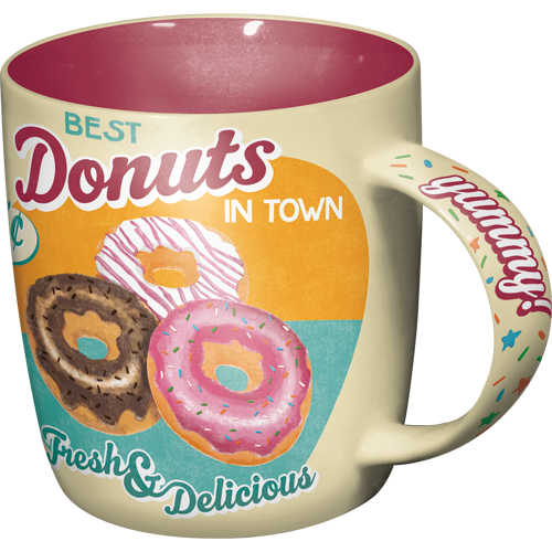 "Best Donuts In Town" Ceramic Coffee Mug