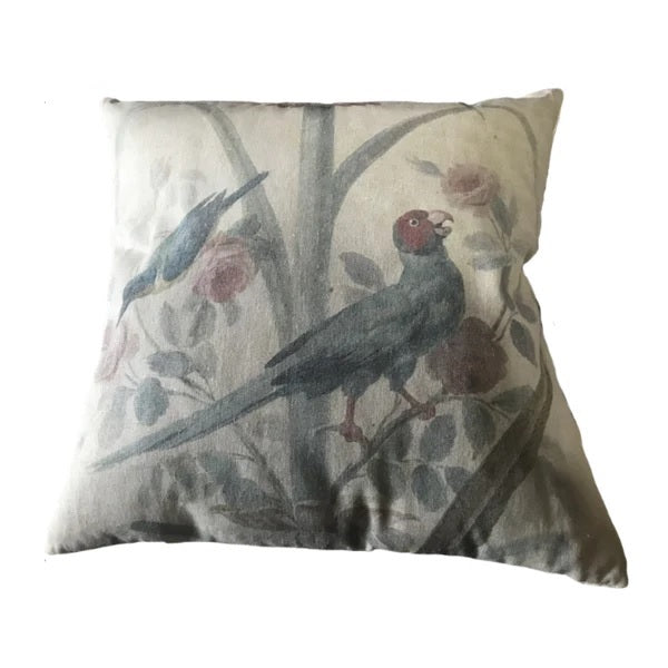 Bird Printed King Parrot Cushion 45x45cms