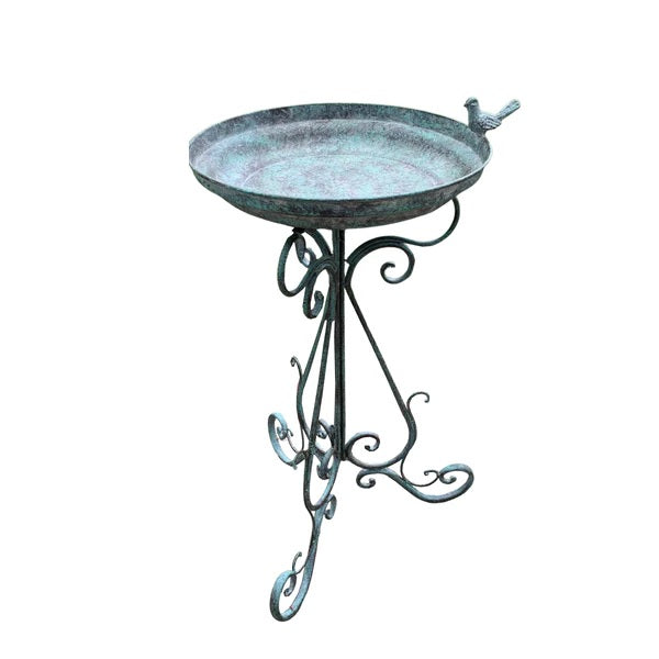 Birdie Rustic Green Bird Feeder Bird Bath