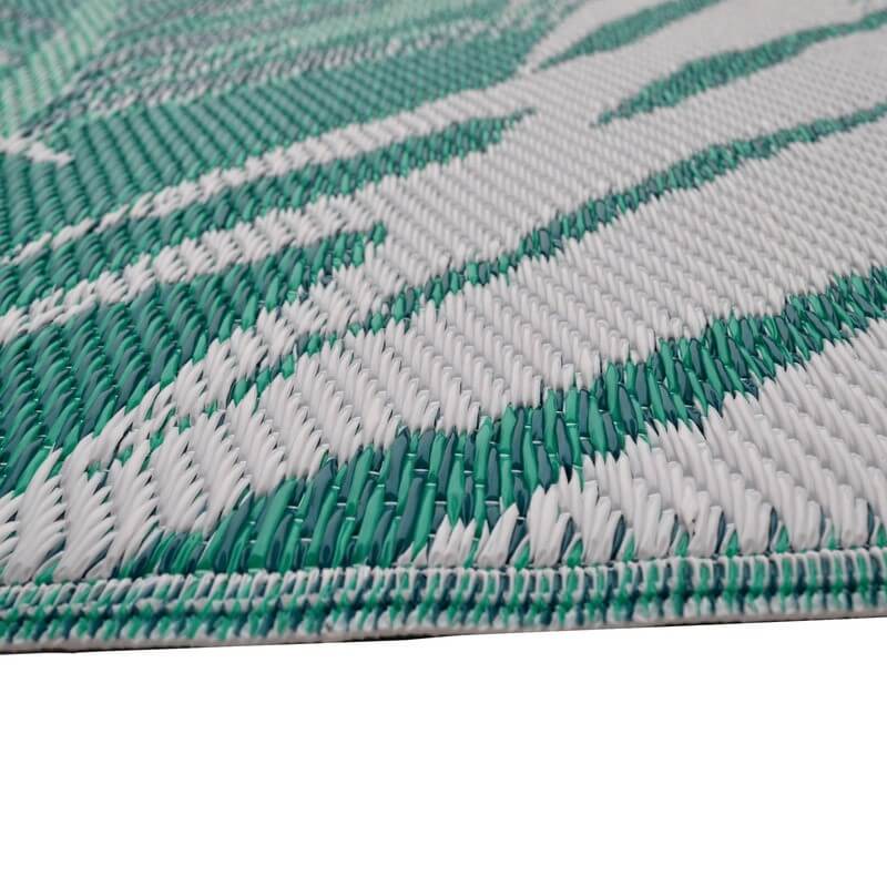 Bistro Reversible Outdoor Rug - Green & White (Available in 3 Sizes)