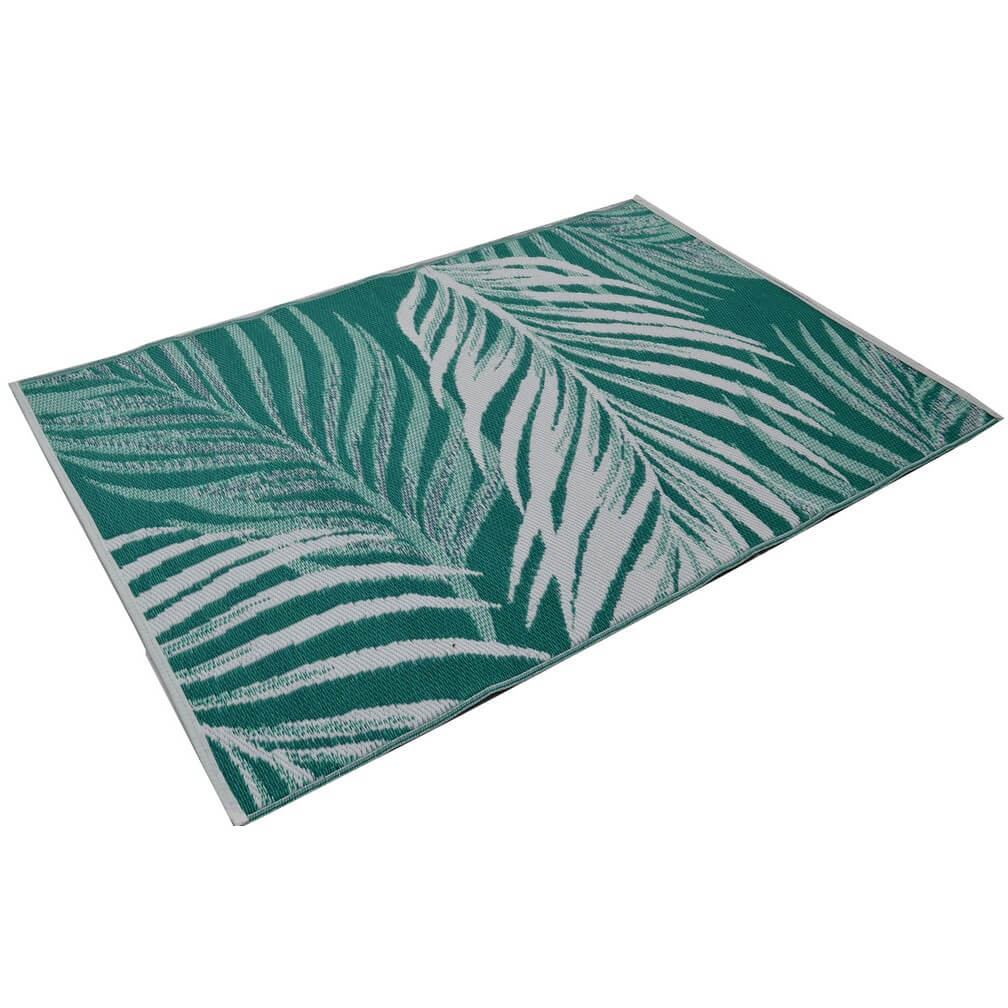 Bistro Reversible Outdoor Rug - Green & White (Available in 3 Sizes)