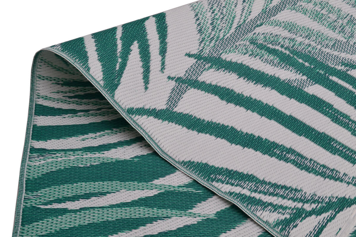 Bistro Reversible Outdoor Rug - Green & White (Available in 3 Sizes)