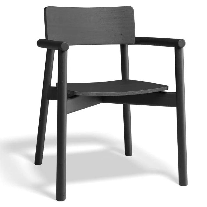 Black Ash Wood Tranquil Dining Armchair