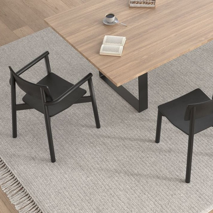 Black Ash Wood Tranquil Dining Armchair