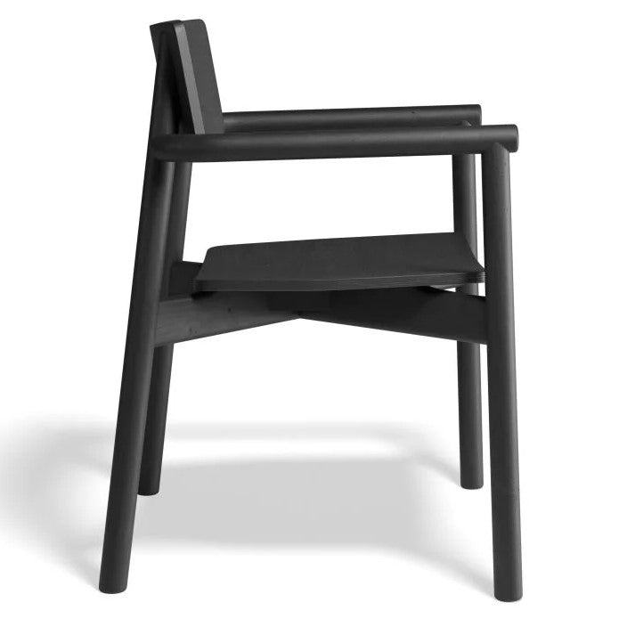 Black Ash Wood Tranquil Dining Armchair