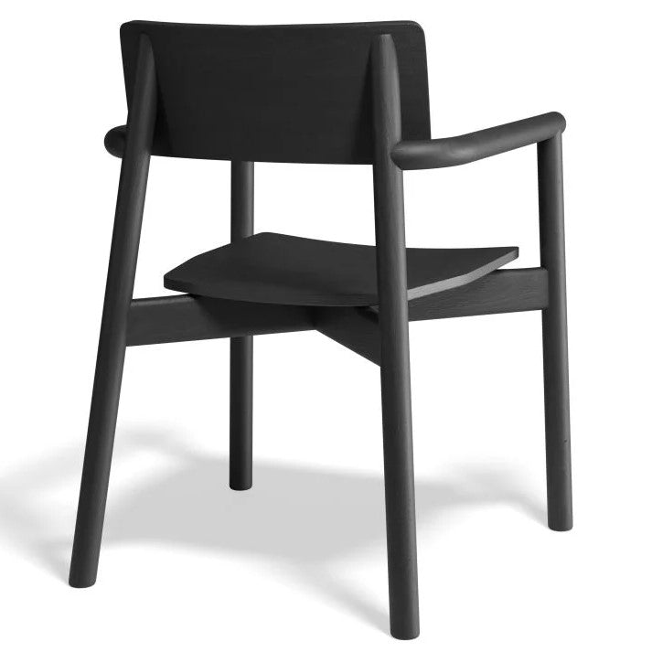 Black Ash Wood Tranquil Dining Armchair