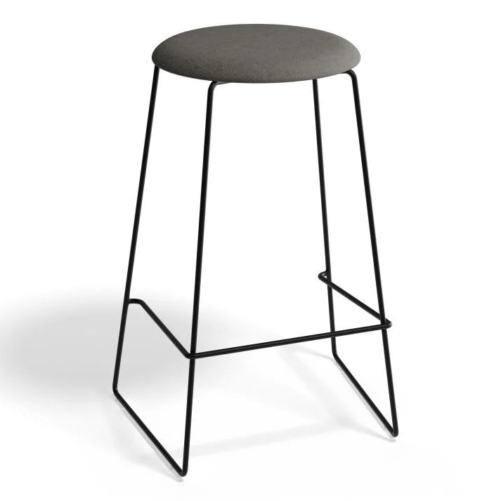 Black Beauty Metal Base High Stool 67cms - (Available in 3 Colors)