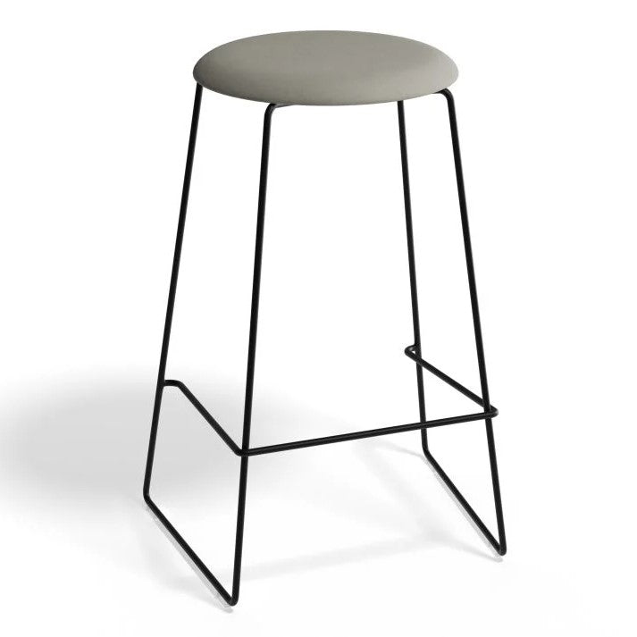 Black Beauty Metal Base High Stool 67cms - (Available in 3 Colors)