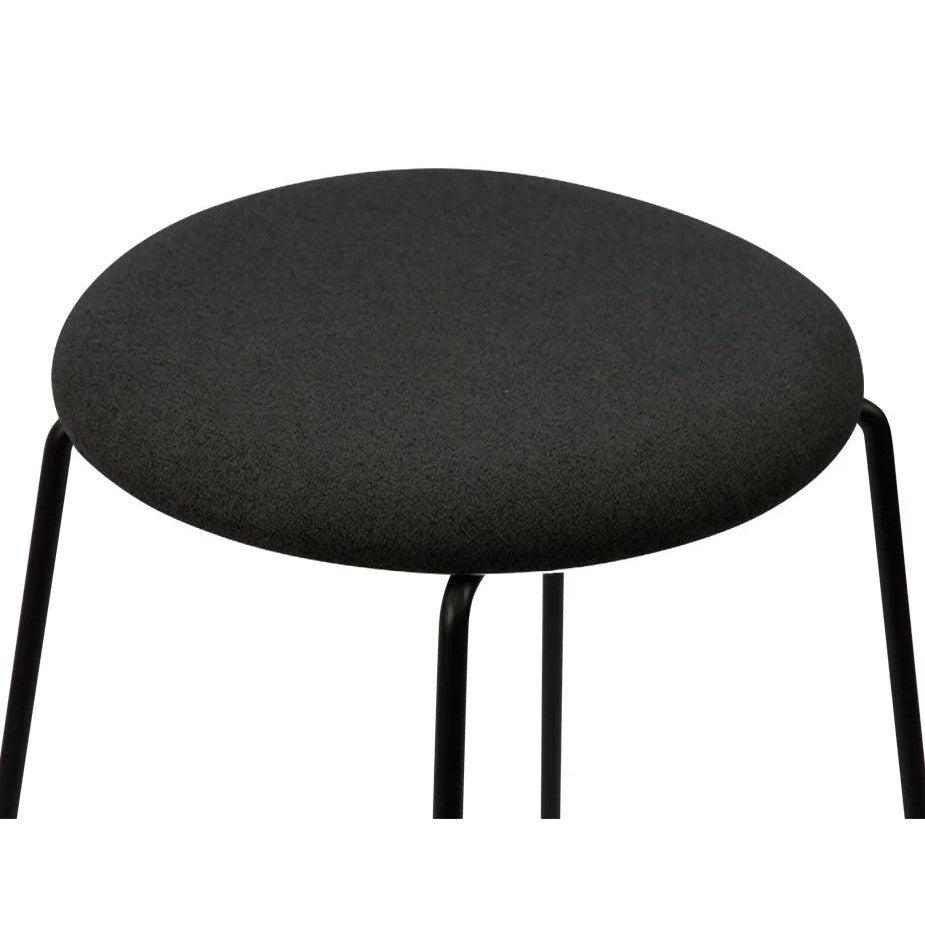 Black Beauty Metal Base High Stool 67cms - (Available in 3 Colors)