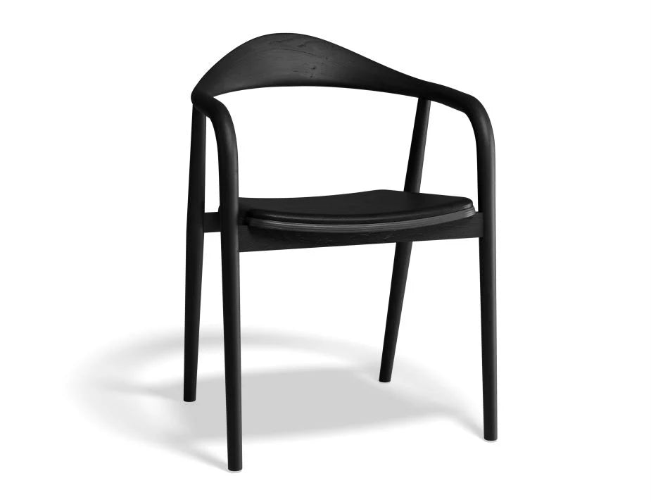 Black Maple with Pad Dining Chair (Available in 3 Colors)