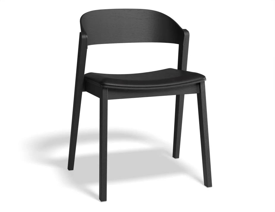 Black Oak Vinyl Seat Pad Kitchen Stool - (Available in 3 Colors)