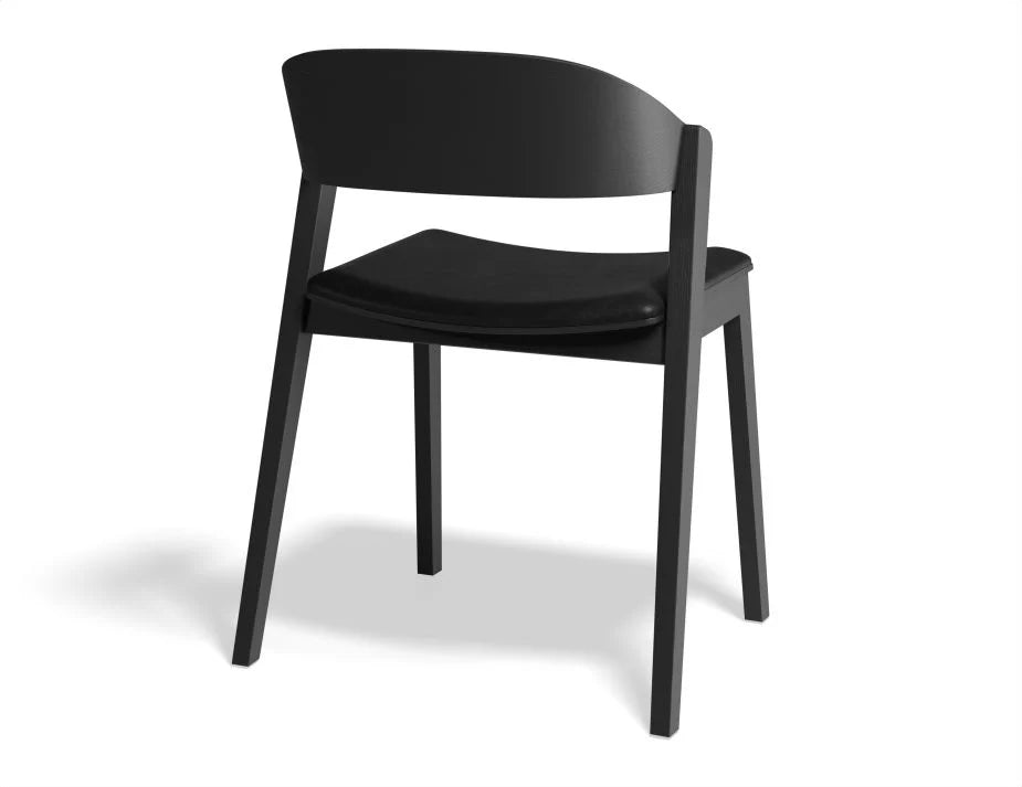 Black Oak Vinyl Seat Pad Kitchen Stool - (Available in 3 Colors)