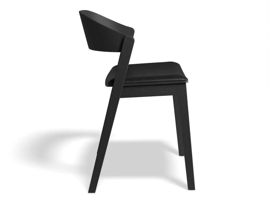 Black Oak Vinyl Seat Pad Kitchen Stool - (Available in 3 Colors)