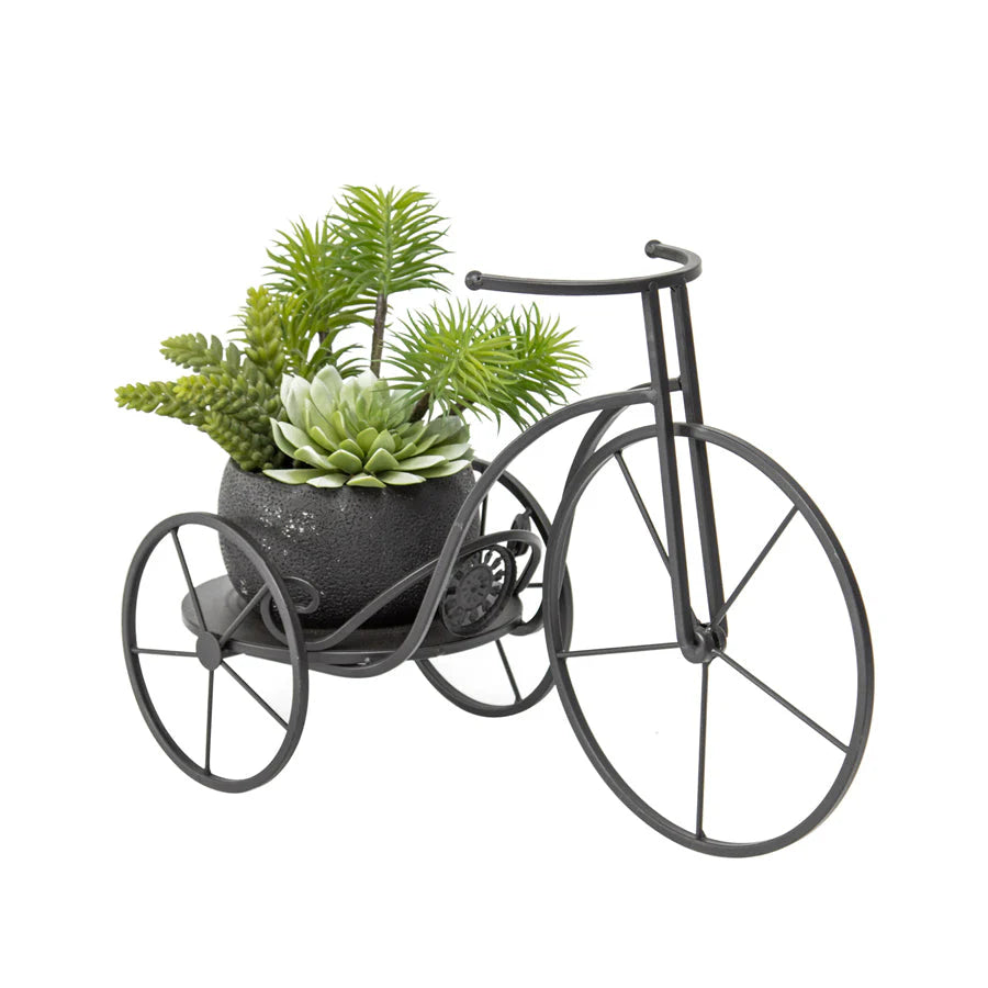 Black Pennyfarthing Bicycle Plant Holder 53cms