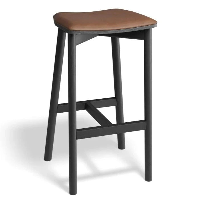 Black Pine Backless High Stool 66cms (Available in 3 Colors)