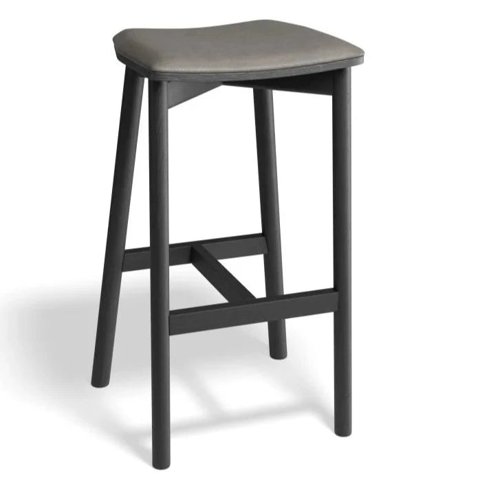 Black Pine Backless High Stool 66cms (Available in 3 Colors)