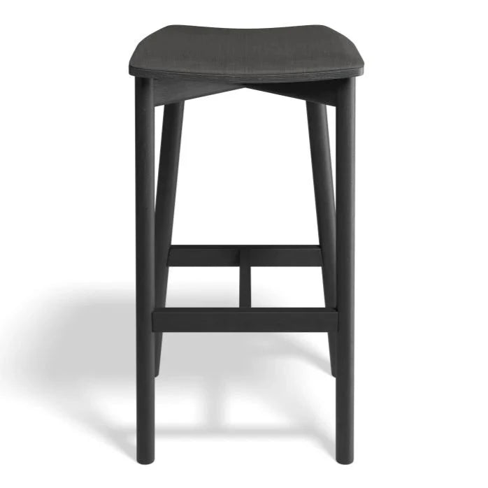 Black Rustic Timber Backless Stool 75cms (Available in 2 Colors)