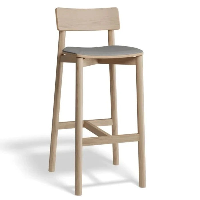 Natural Wooden High Stool 75cms (Available in 2 Colors)