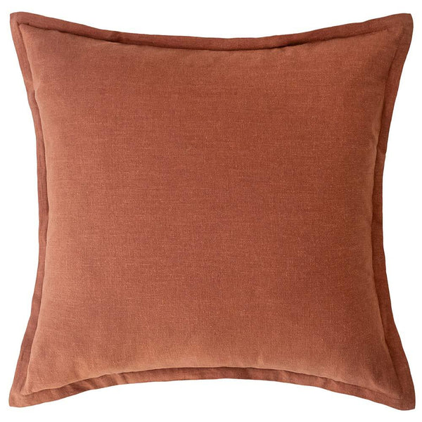 Blair Linen Cushion Cover - Terracotta - 60X60cms