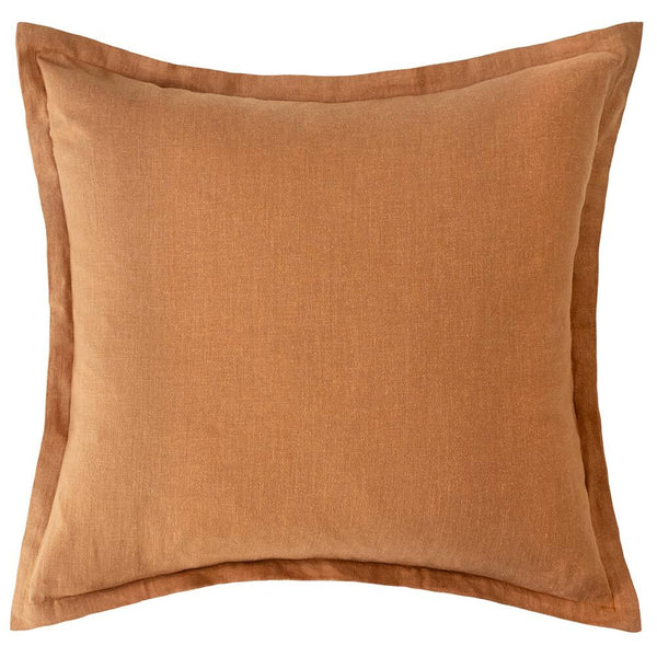 Blair Linen Cushion Cover - Clay Brown - 60X60cms