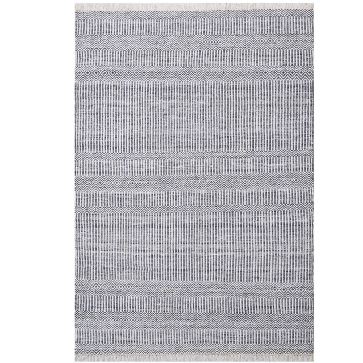 Blissful Hand Woven Indoor / Outdoor Soft Rug - Grey (Available in 6 Sizes)