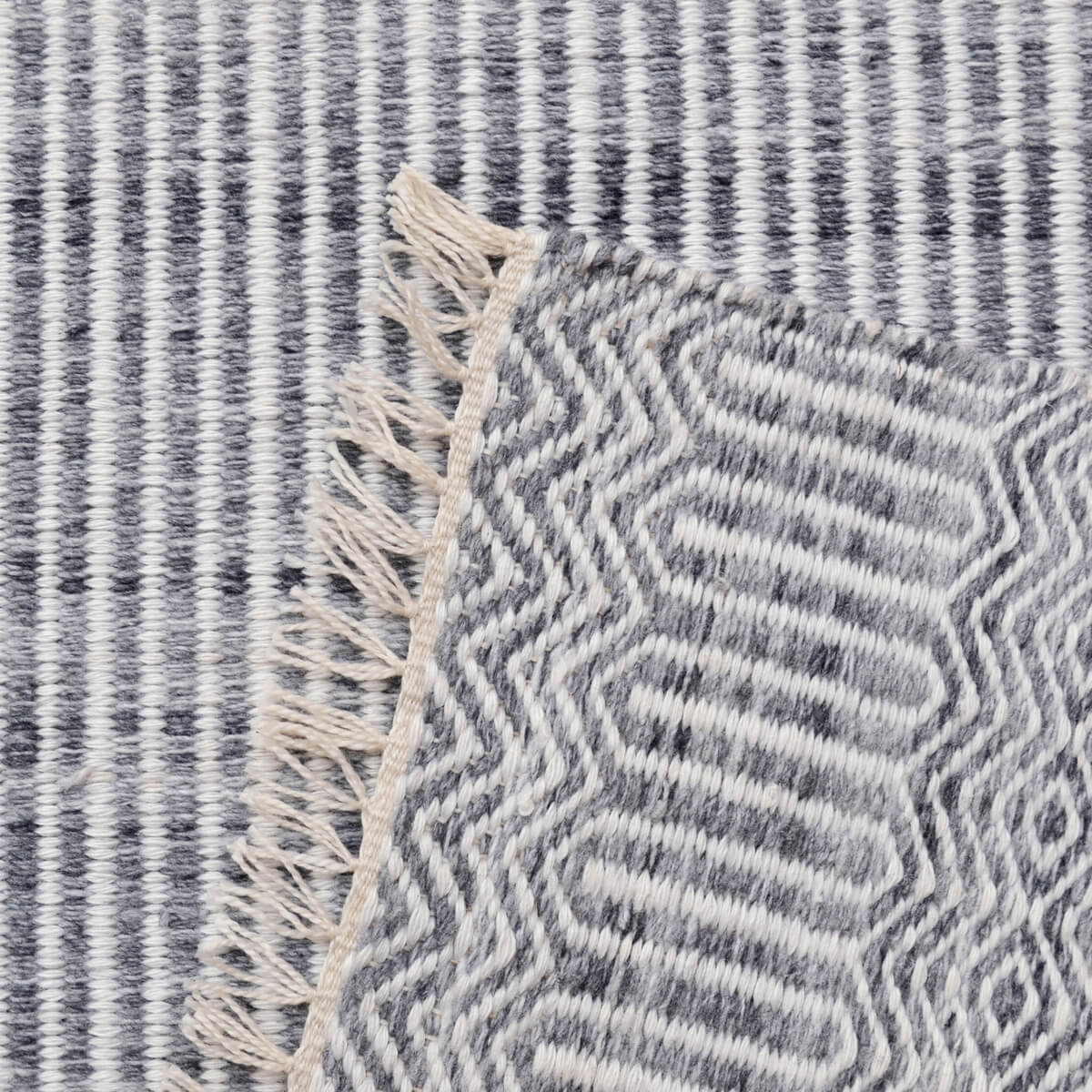 Blissful Hand Woven Indoor / Outdoor Soft Rug - Grey (Available in 6 Sizes)