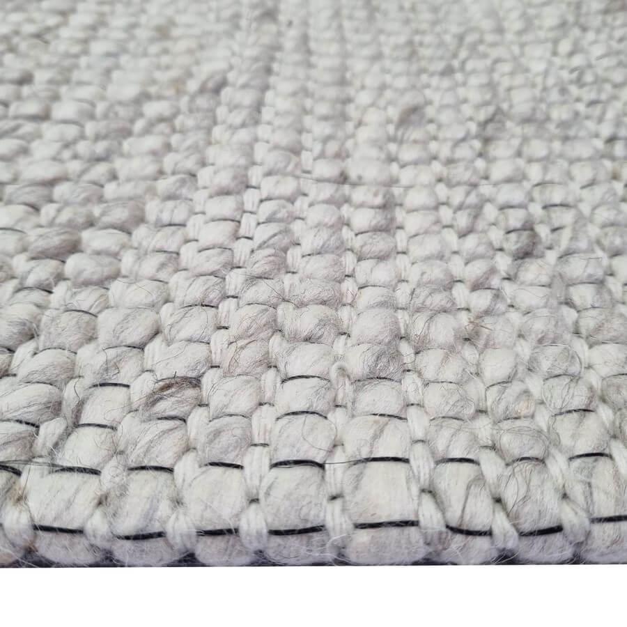 Blissful Soft Feel Woolen Rug - Beige (Available in 4 Sizes)