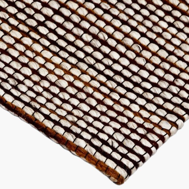 Blissful Soft Feel Woolen Rug - Red Beige (Available in 3 Sizes)