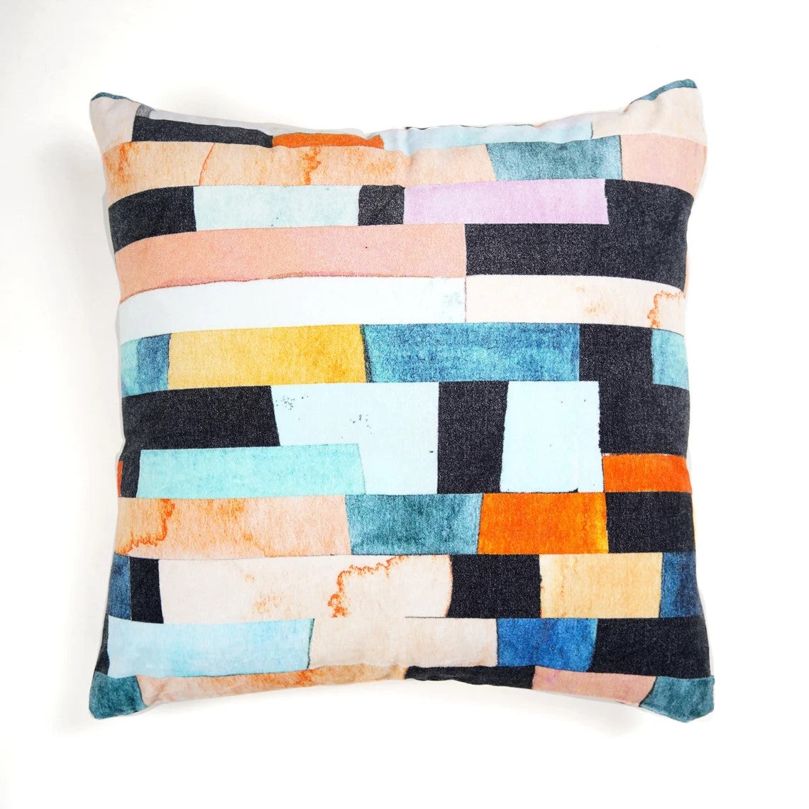 Block Symmetry Cotton Cushion Cover 50 x 50cms