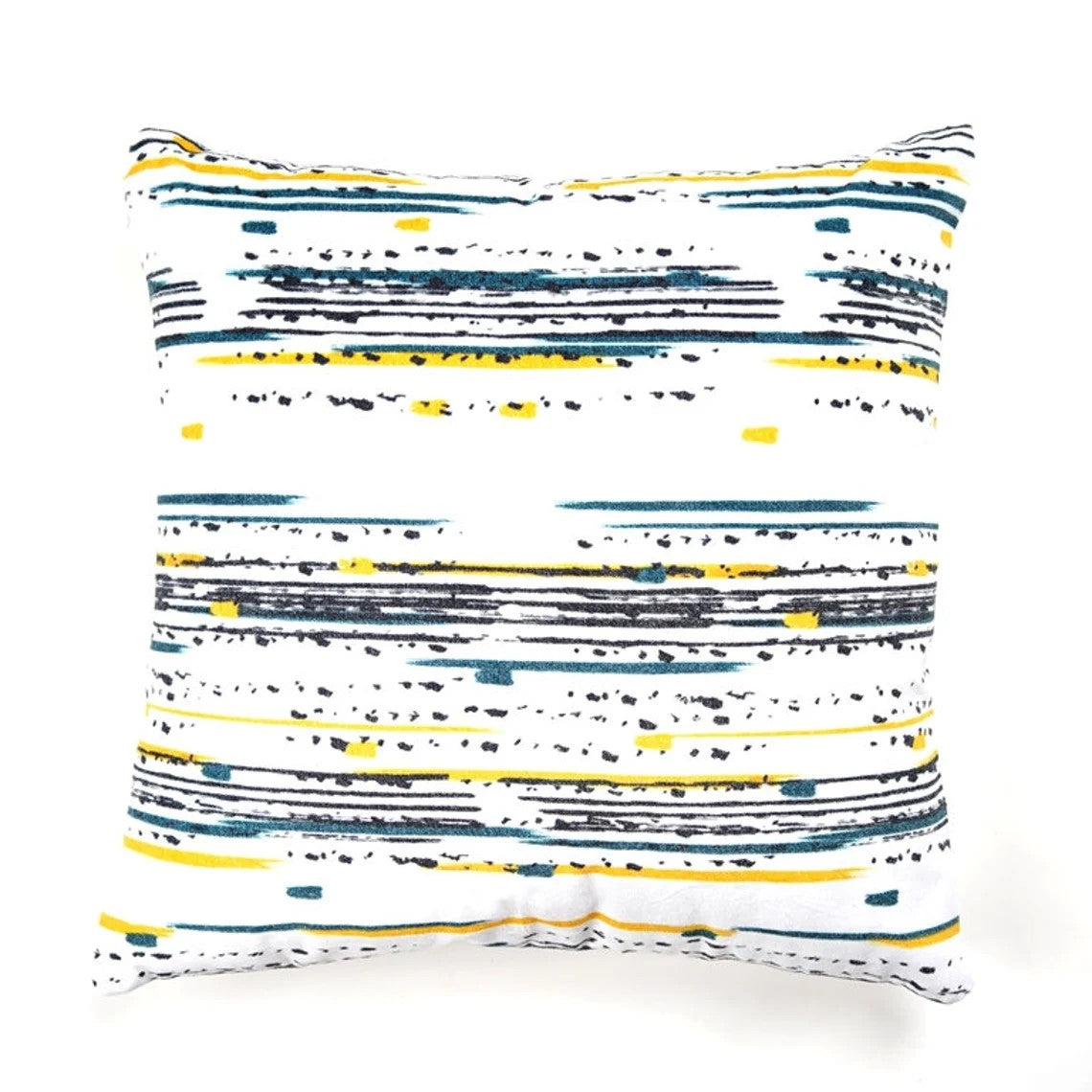 Blue-Lined Cotton Cushion Cover 50 x 50cms