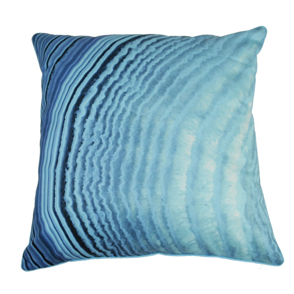 Blue Agate Cushion With Recycled Fill 45 X 45cms