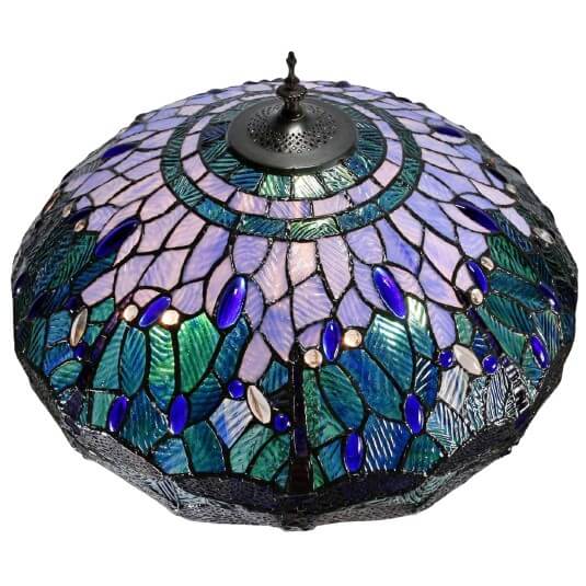 Blue Dragonflies Tiffany Stained Glass Floor Lamp