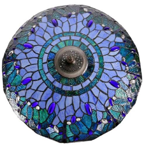 Blue Dragonflies Tiffany Stained Glass Floor Lamp