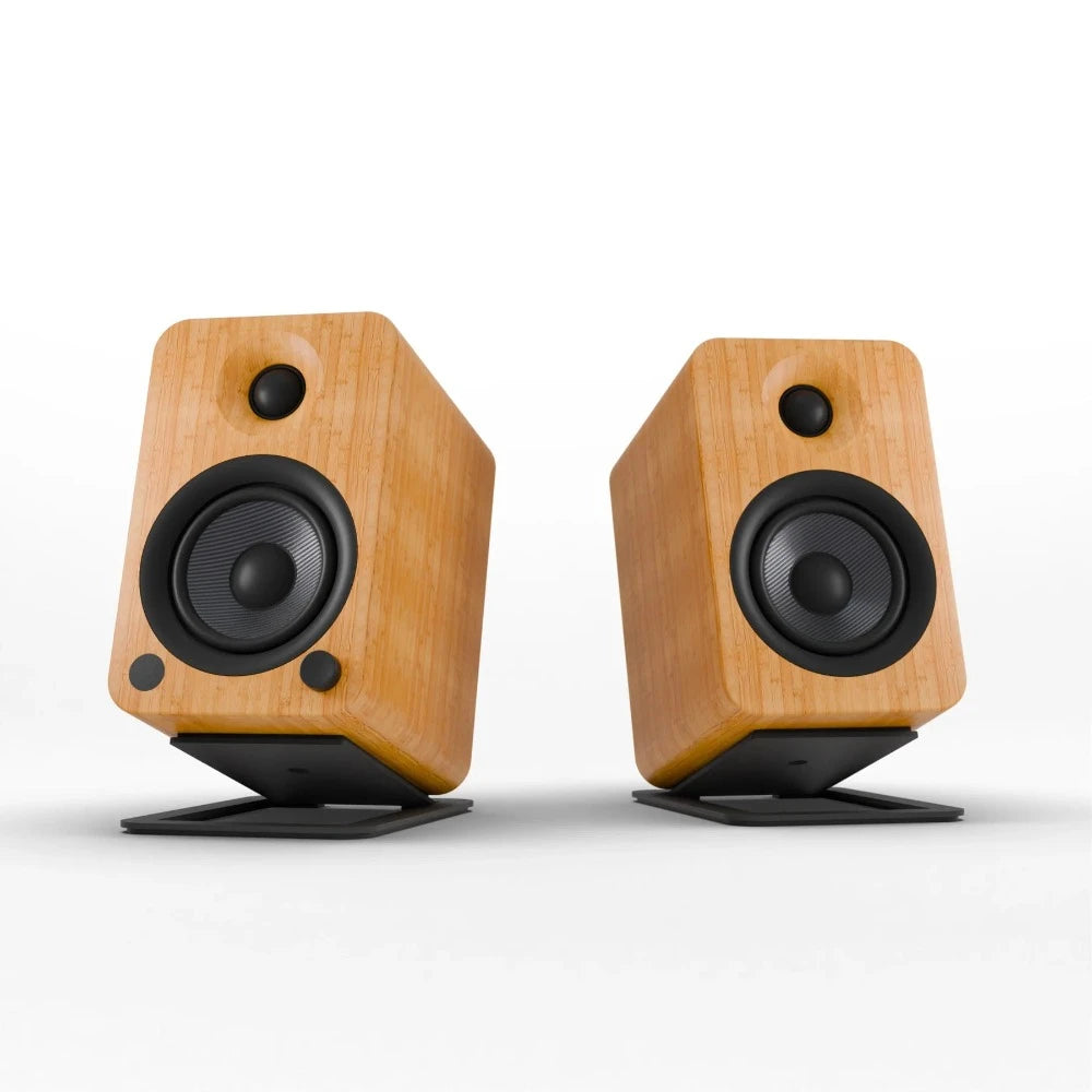 Bluetooth Powered Bookshelf Speakers - Bamboo