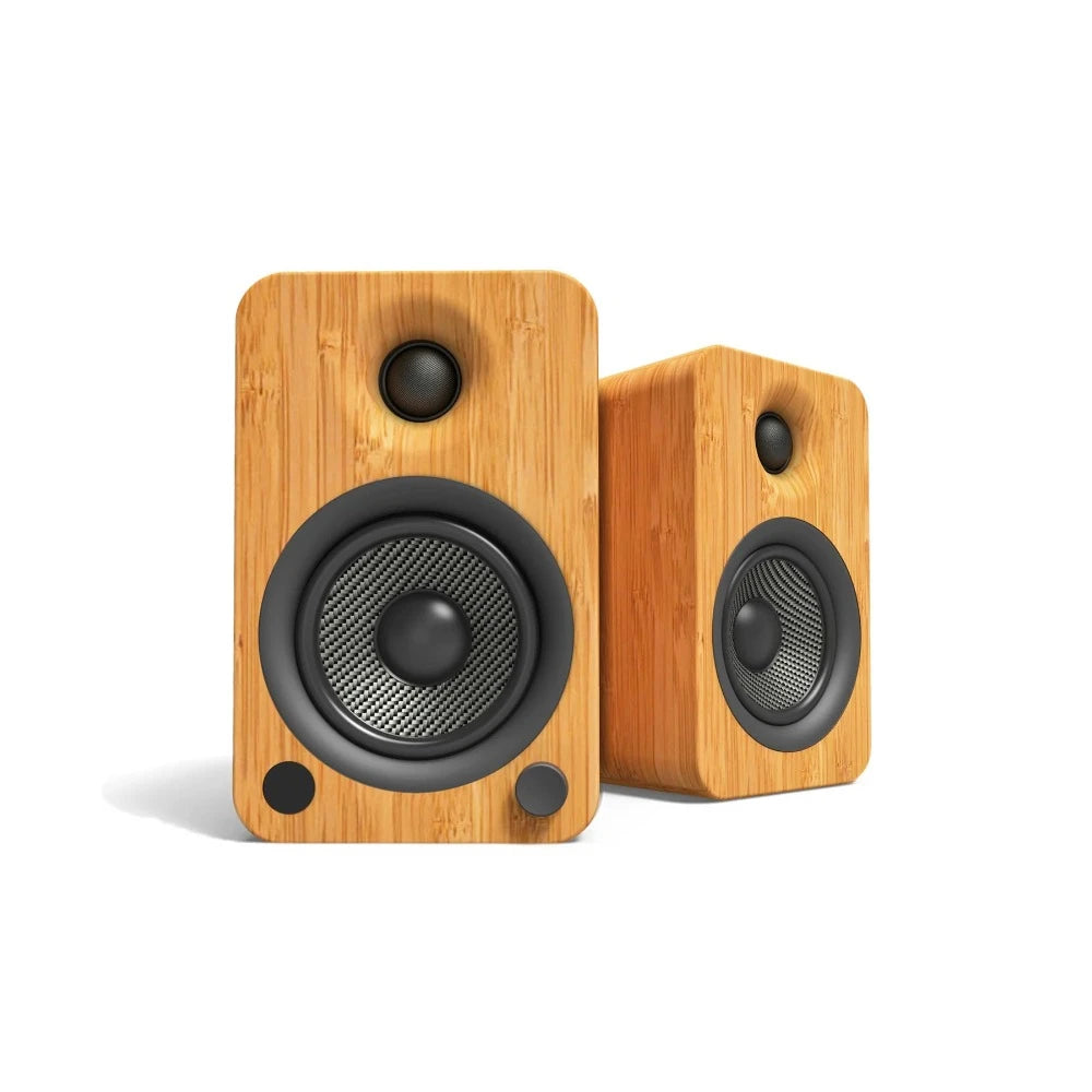 Bluetooth Powered Bookshelf Speakers - Bamboo