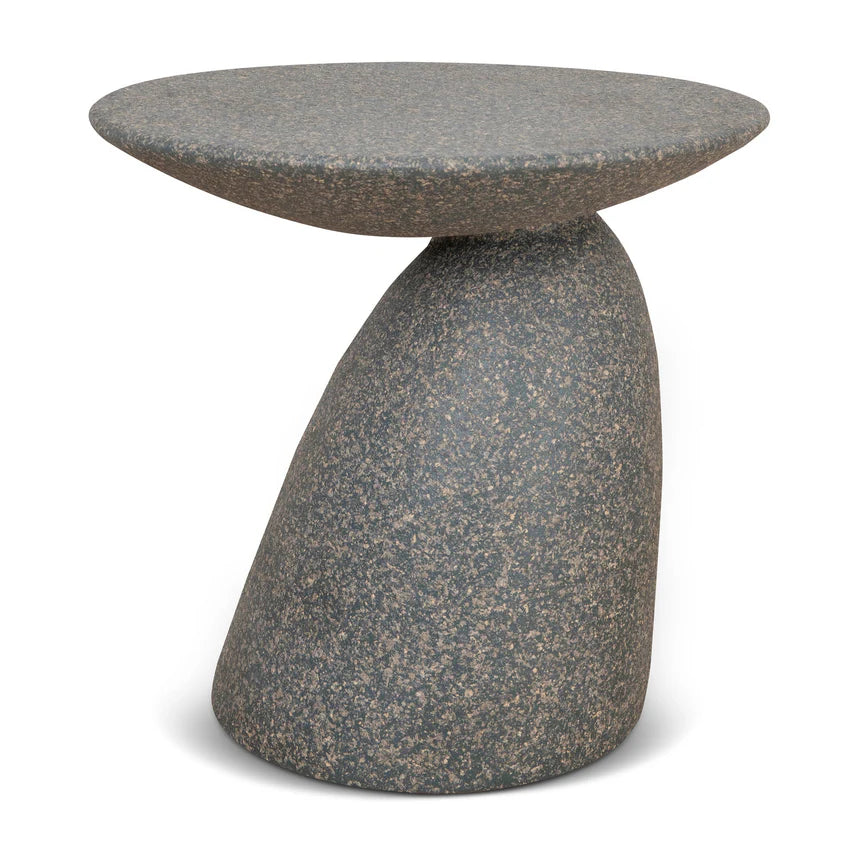 Bold Design Fiber Glass Side Table - Charcoal Latte