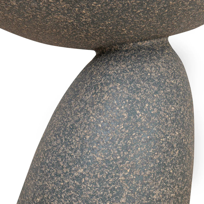 Bold Design Fiber Glass Side Table - Charcoal Latte