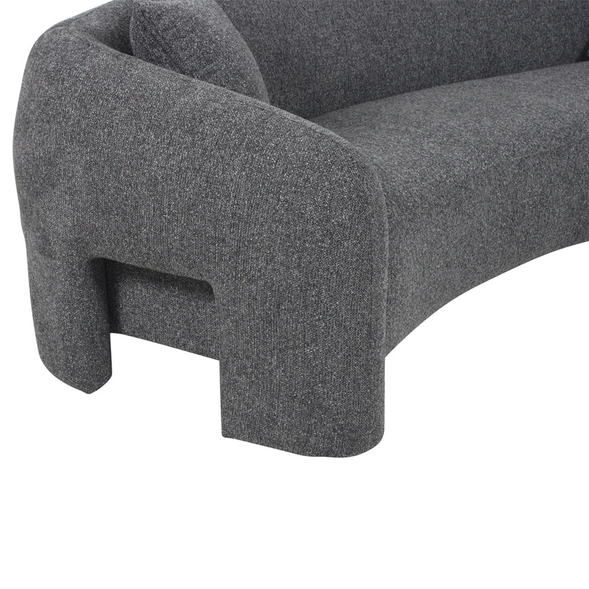 Bold Elegance 3-Seater Sofa - Coral Charcoal