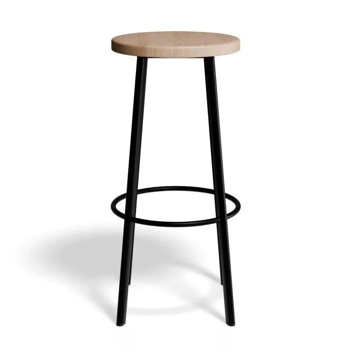 Bold Elegance Atlas Black Bar Stool- 65cms (Available in 2 Colors)