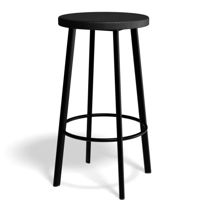 Bold Elegance Atlas Black Bar Stool- 65cms (Available in 2 Colors)