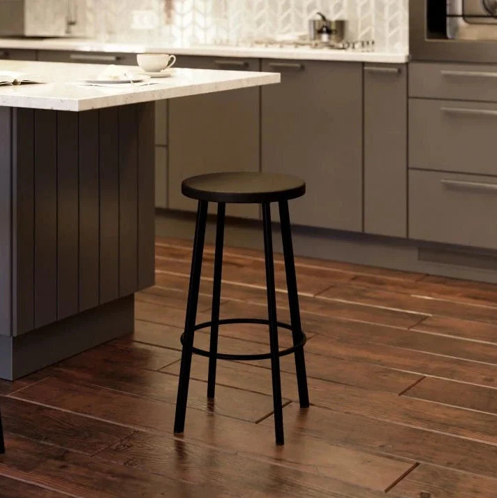 Bold Elegance Atlas Black Bar Stool- 65cms (Available in 2 Colors)