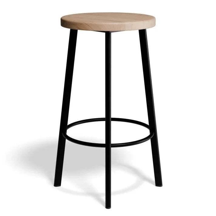 Bold Elegance Atlas Black Bar Stool- 75cms (Available in 2 Colors)