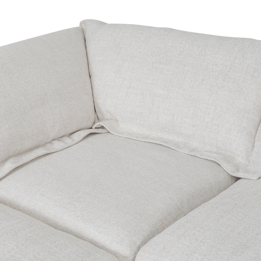 Classic Appeal 3-Seater Chaise Sofa - Silver Grey