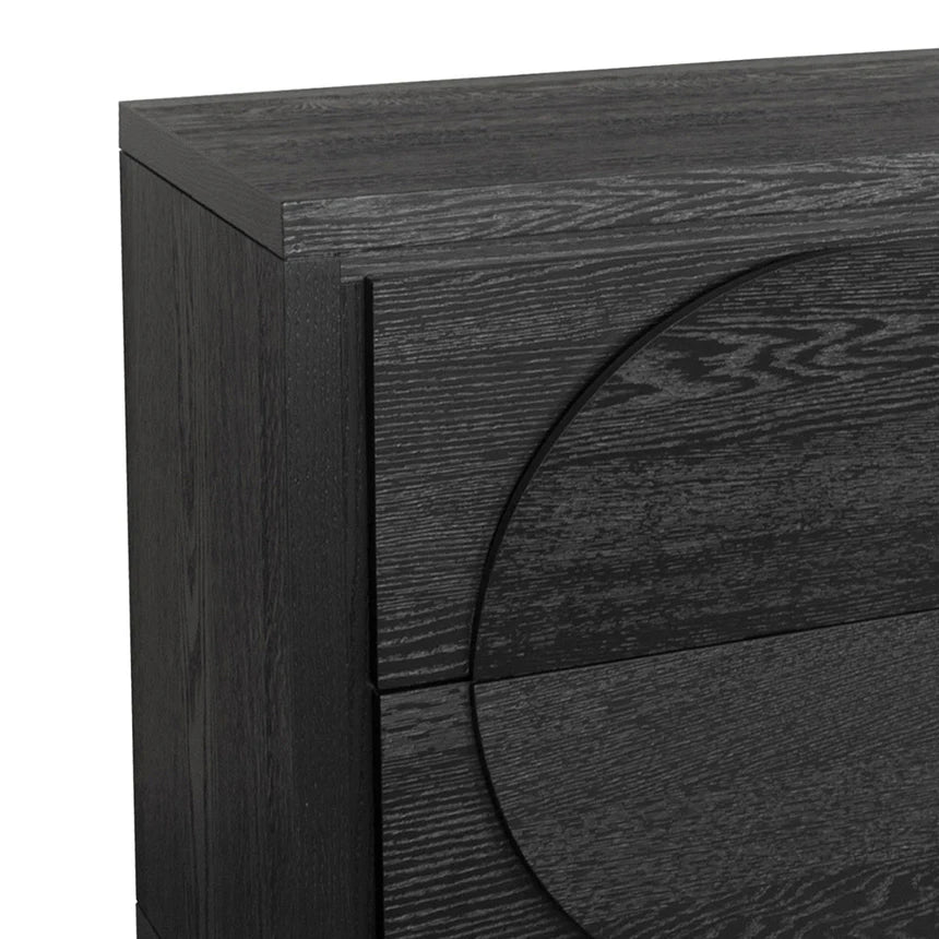 Bold Elegance Textured Espresso Dressing Unit - Black