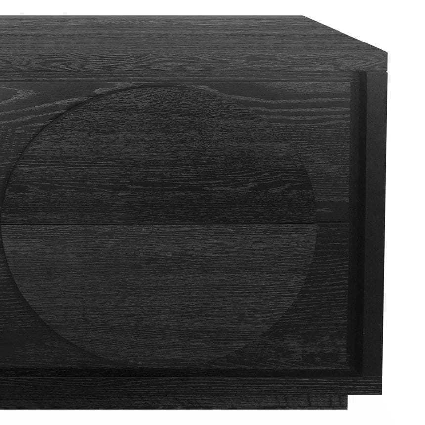 Bold Elegance Textured Espresso Dressing Unit - Black